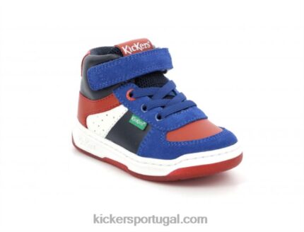 Kickers azul marinho vermelho kickalien V24TH1006 crianças