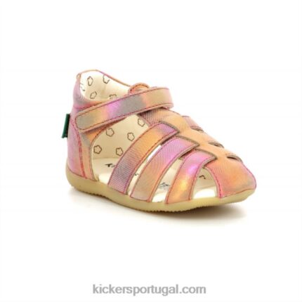 Kickers bigflo-2 arco-íris rosa V24TH677 crianças