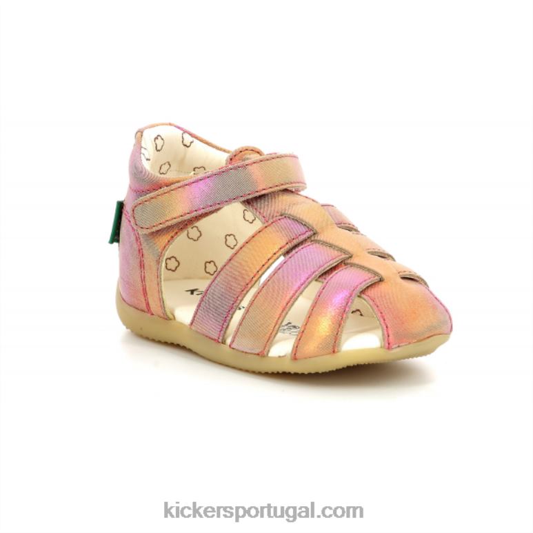 kickers_bigflo_2_arco_iris_rosa_v24th677_criancas.jpg Kickers bigflo-2 arco-íris rosa V24TH677 crianças - Image 1