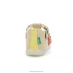 Kickers bigfor bege rosa amarelo V24TH494 crianças - Image 4