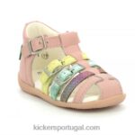 Kickers bigfor rosa claro multico V24TH424 crianças