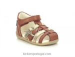 Kickers bigkro ouro camelo V24TH695 crianças