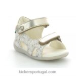 Kickers binsia-2 concha de prata branca V24TH380 crianças