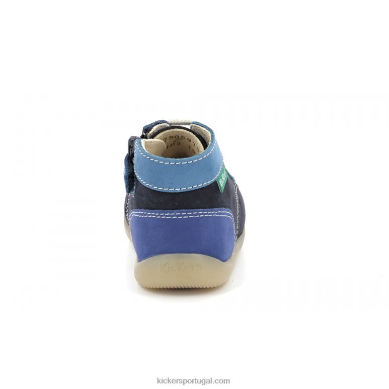 Kickers bonzip-2 azul marinho tricolor V24TH779 crianças - Image 4