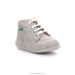Kickers bonzip-2 bege claro iridescente V24TH875 crianças - Image 2