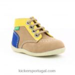 Kickers bonzip-2 bege claro V24TH885 crianças