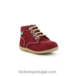Kickers bonzip-2 bordô V24TH861 crianças