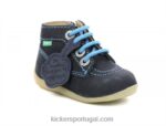 Kickers bonzip-2 marinha outro V24TH860 crianças
