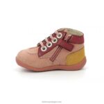 Kickers bonzip-2 rosa vermelho amarelo V24TH774 crianças - Image 5