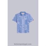 Kickers camisa pólo azul V24TH1062 unissex