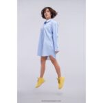 Kickers camisa vestido azul V24TH1050 unissex - Image 3