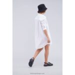 Kickers camisa vestido branco V24TH1049 unissex - Image 5