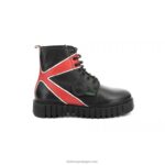 Kickers chutar fabuloso preto vermelho V24TH219 mulheres - Image 3