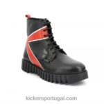 Kickers chutar fabuloso preto vermelho V24TH358 homens