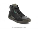 Kickers chutar khkai preto tripartido V24TH326 homens