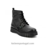 Kickers chute preto fabuloso V24TH210 mulheres