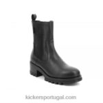 Kickers chute preto feliz V24TH236 mulheres