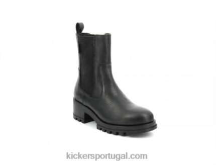 Kickers chute preto feliz V24TH236 mulheres