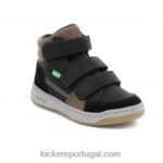 Kickers croisy preto marrom V24TH941 crianças