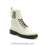 Kickers Deckranger off white patenteado V24TH208 mulheres