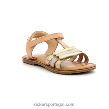 Kickers diamante nude metalizado V24TH521 crianças