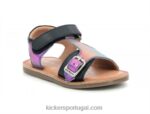 Kickers diazz azul escuro metalizado V24TH577 crianças