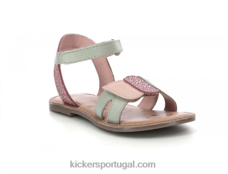 kickers_disdana_verde_claro_rosa_v24th469_criancas.jpg Kickers Disdana verde claro rosa V24TH469 crianças - Image 1