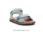 Kickers divizza azul claro metalizado V24TH578 crianças