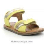 Kickers divizza ouro amarelo metalizado V24TH605 crianças
