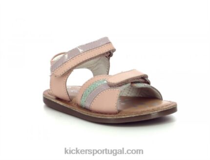 Kickers divizza rosa claro roxo verde V24TH560 crianças