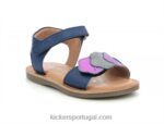 Kickers dyastar azul escuro metalizado V24TH628 crianças