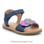 Kickers dyastar azul escuro metalizado V24TH628 crianças