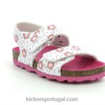 Kickers flor branca de verão V24TH563 crianças
