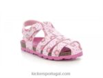 Kickers flor rosa clara de verão V24TH397 crianças