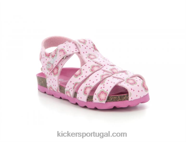 kickers_flor_rosa_clara_de_verao_v24th397_criancas.jpg Kickers flor rosa clara de verão V24TH397 crianças - Image 1