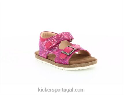 Kickers funkyo rosa escuro estampado V24TH409 crianças
