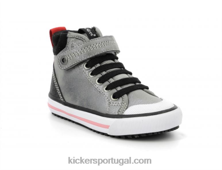 kickers_geckira_oi_glitter_prateado_v24th977_criancas.jpg Kickers geckira oi glitter prateado V24TH977 crianças - Image 1