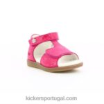 Kickers giusticia réptil rosa estampado V24TH463 crianças