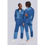 Kickers jeans combinado azul V24TH1072 unissex - Image 5