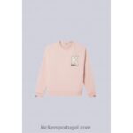 Kickers jers de gola redonda rosa V24TH1023 unissex
