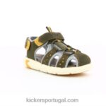 Kickers jumange caqui amarelo V24TH493 crianças