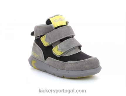 Kickers junibo cinza verde V24TH965 crianças