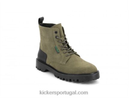Kickers kick decklock azeitona verde escuro V24TH218 mulheres