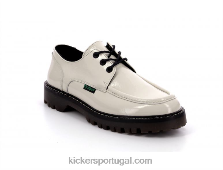kickers_kick_decklow_patente_off_white_v24th145_mulheres.jpg Kickers kick decklow patente off white V24TH145 mulheres - Image 1