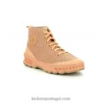 Kickers kick way bege claro V24TH159 mulheres