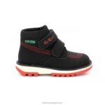 Kickers kickfun preto brilhante V24TH811 crianças - Image 3