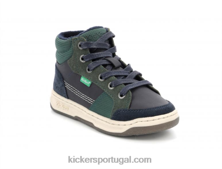 kickers_kickosta_verde_marinho_v24th962_criancas.jpg Kickers kickosta verde marinho V24TH962 crianças - Image 1