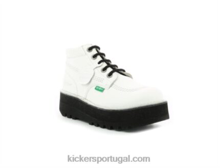 Kickers kickplatform branco V24TH276 mulheres