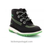 Kickers kickrally20 preto verde V24TH819 crianças
