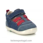 Kickers klony azul vermelho V24TH418 crianças